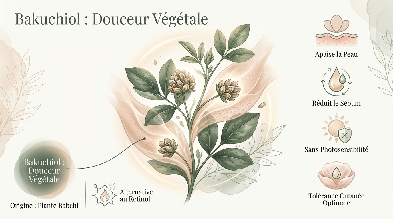 Plante Babchi et sérum au bakuchiol pour soin du visage